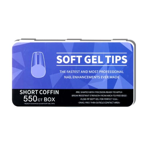 1 Set Half Matte Nails Tips For Acrylic Nails Long Full Covers Tips Ballerinas False Nails Soft Gels Tips Nails Supplies