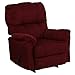 Flash Furniture Contemporary Top Hat Berry Microfiber Rocker Recliner
