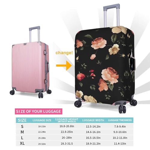Housse de bagage de voyage extensible OdDdot imprimé floral S - 6