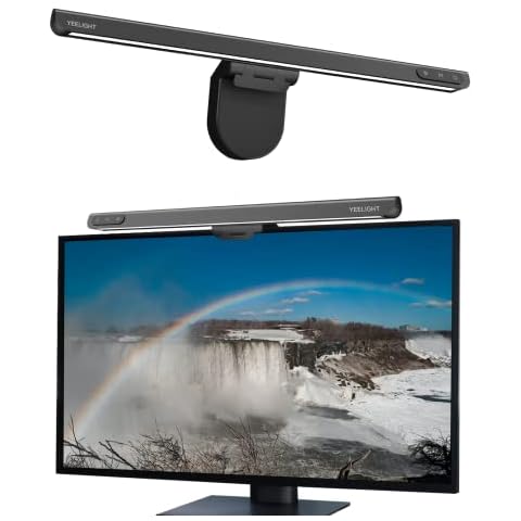 YEELIGHT Monitor Light Bar, Monitor Lights with Touch Sensor, Rechargeable LED Computer Light, USB Powered 3 Switchable Light Modes, Dimmable Monitor Lamp, Computer Monitor Light for Desk/Office/Home Cover