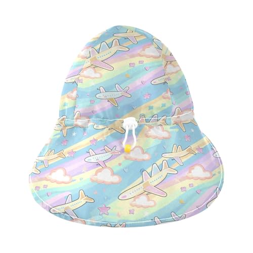 Planes Cartoon Infant Toddler & Kids Sunhat Baby Boys Summer Hats Baby Girls Sun Protection Wide Brim Traveling Swim3
