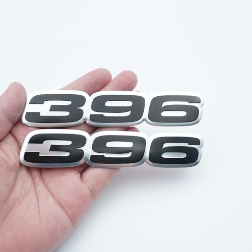 Placa de identificación de motor 396 en aluminio pulido para camión 2