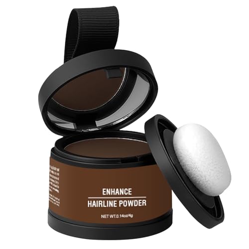 Polvere per attaccatura dei capelli – Ombra immediata – Concealer di setole grigie | Uso radicale e correttore grigio con applicatore | Polvere per ombra per capelli durevole per diradamento, radici