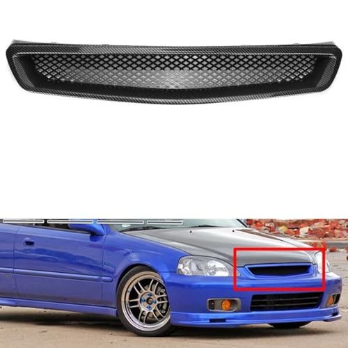 Grille de pare-chocs Civic 1999-2000 maille de protection capot