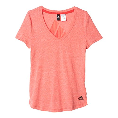 adidas Womens Logo V Neck Tee