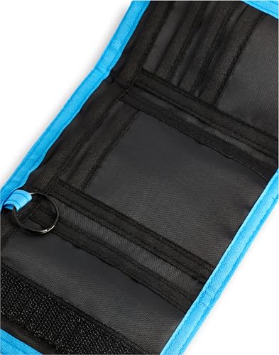 Minecraft Boys Strap Wallet | Kids Blue Trifold Wallet with TNT Block and Creeper Graffiti Print | Childrens Cash Holder4