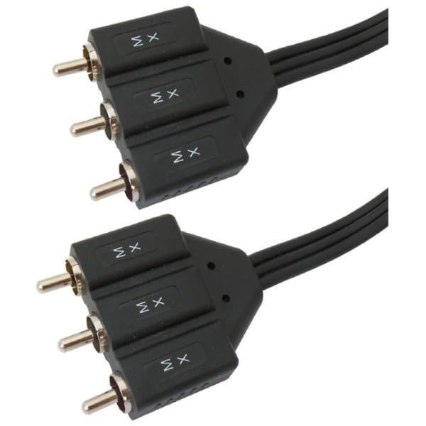 Image of MX 3 RCA MALE TO 3 RCA MALE CORD DUAL MOULDED (R-W-Y) COMPOSITE CABLE (3 MTR)