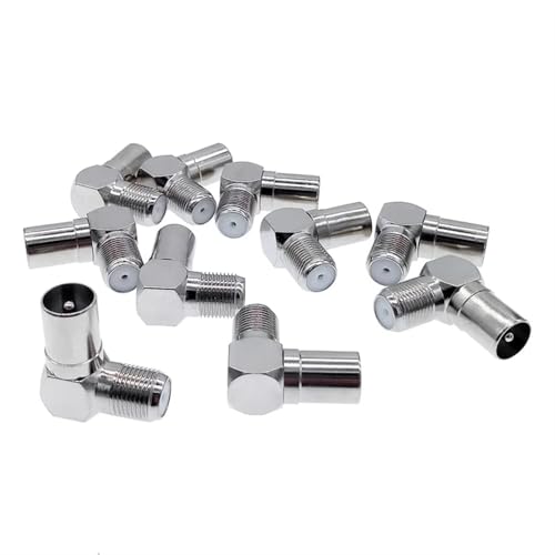 Conector F en ángulo con diseño acodado a 90 grados para cable coaxial 4