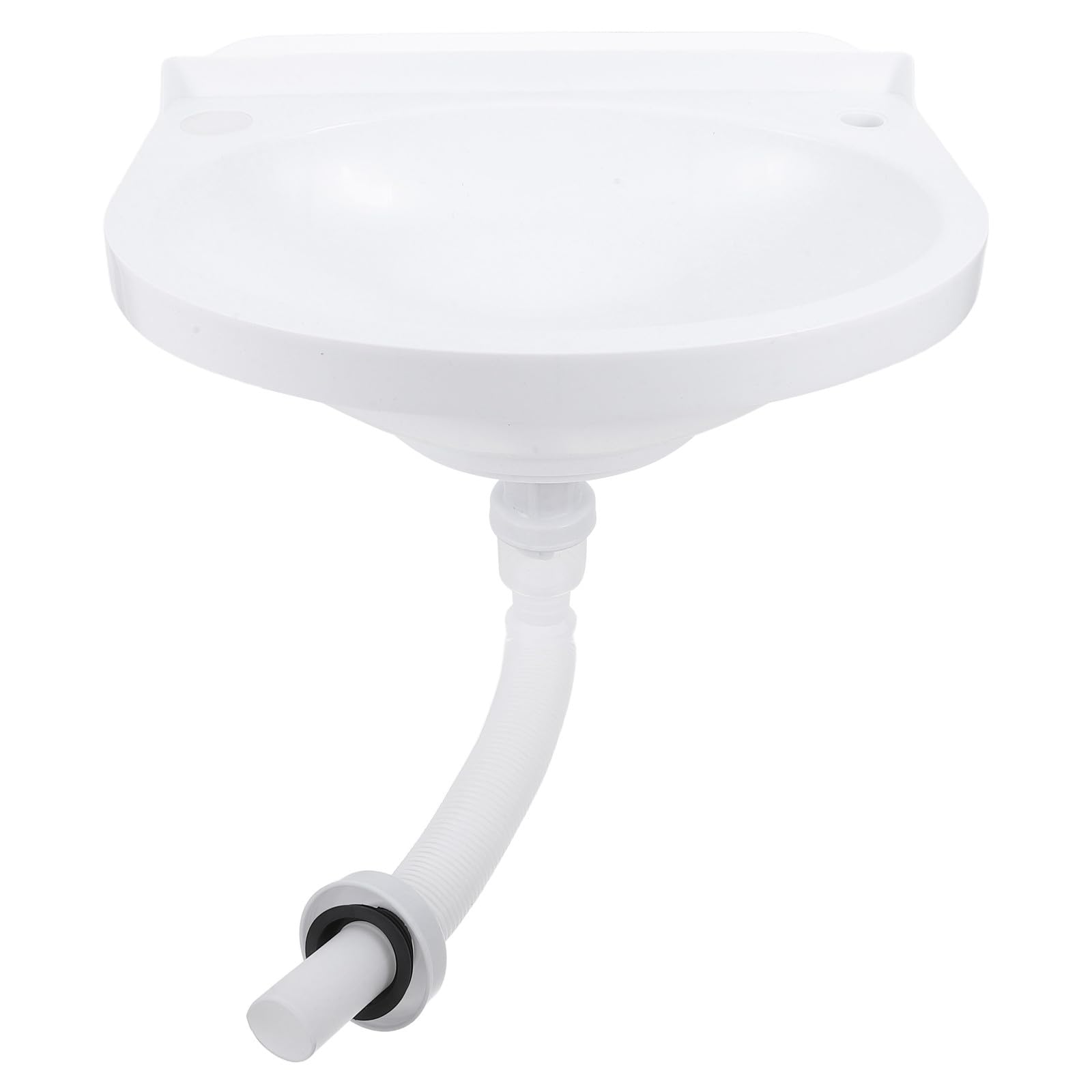 Mini lavabo mural demi-rond idéal pour van et camping-car