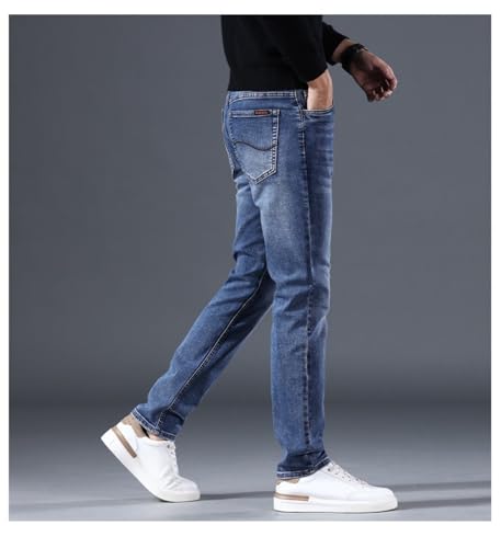 Jeans Pants Trousers Denim Spring and Autumn Korean Edition Stretch Men's Small Classic Long2
