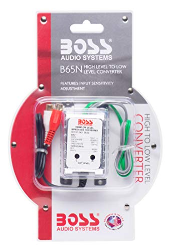 Image of BOSS Audio Systems B65N High Level to RCA Converter for Car Sound Systems - Ground Loop Isolator for Crossover Stereo Equalizer Amplifier Subwoofer.