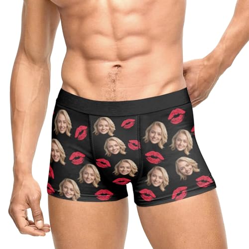 Custom Boxers with Face on Them, Personalized Funny Underwear for Men, Valentine Gift for Him Boyfriend Husband2