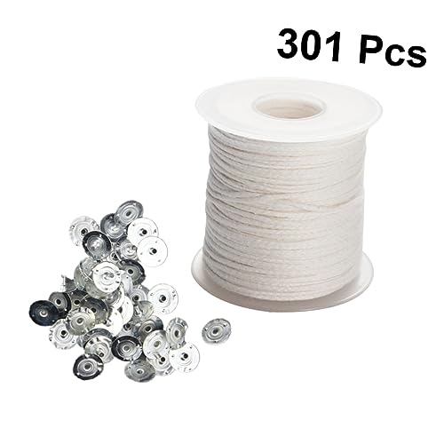 Set de mecha trenzada de algodón en rollo para velas miniatura 5