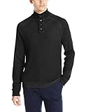 Calvin Klein Jeans Men's Cloud Wash Waffle Mock Neck Sweater