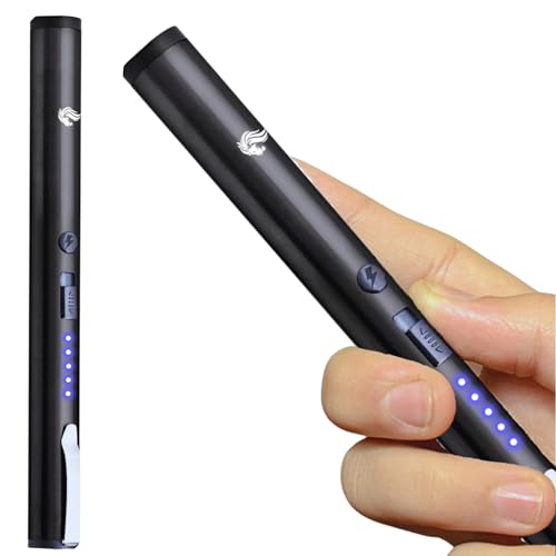 Odds Shifter Tactical Stun Pen USB Type C Port : Featuring 1.6 uC Pen Stun Gun for Women Self Defense, Battery Indicator, Durable Clip, Compact Concealable Protection (Black)
