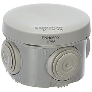 Schneider ENN05001 Scatola di Derivazione Ip55, Bianco, 60×40