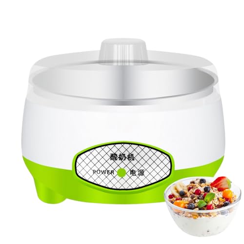 Protoence Yogurtera Automática - Yogurtera con Control de Temperatura Ajustable | Multifuncional 1.2L para Leche Arroz y Vino
