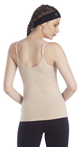Image of Lavos Women's 2 Way Camisole V-Neck, Round Spaghetti Slip| Bamboo Cotton Anti Microbial 4-Way Stretchable