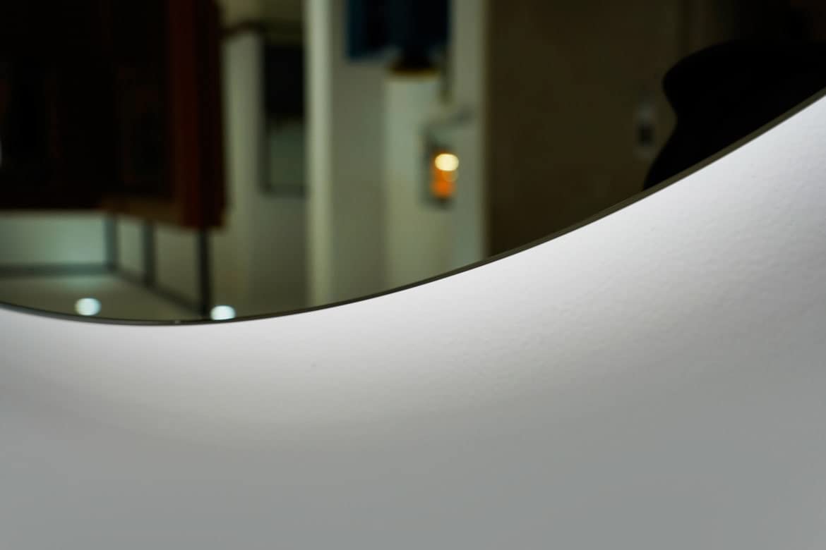 Specchio led tondo 80 cm retroilluminato luce calda/fredda e touch-screen