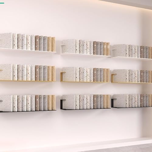 Estante de exhibición de azulejos para organizar muestras cerámicas sin ocupar espacio 5