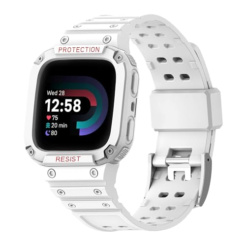 [YUXUAN] �R���p�`�u�� Fitbit versa 3/versa 4/Fitbit Sense/Sense2 �E�H�b�`�o���h �P�[�X�t�� �\�t�gTPU�X�|�[�c�o���h ���߉\ �����x���g ���f�B�[�X �����Y (#07)