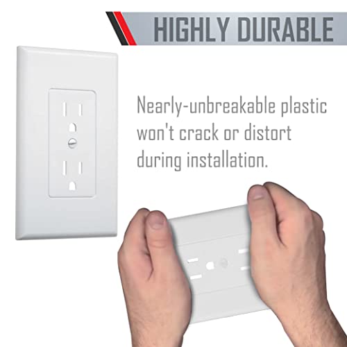 Hubbell Electrical Prod 2500W Masque 1-Gang Device Cover-Up Wallplate, 1-Pack, White #TOP3