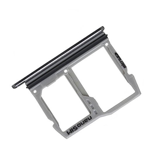BESTeck_LG G6 H870 H871 H872 LS993 VS998 SIM Tray Card Holder Slot + SD Card Tray Silver Replacement Part (Black)