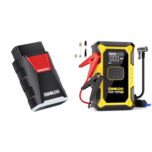 GOOLOO A3 Jump Starter with Air Compressor&GOOLOO DEEPSCAN DS200 OBD2 Scanner Diagnostic Tool - Detailed View