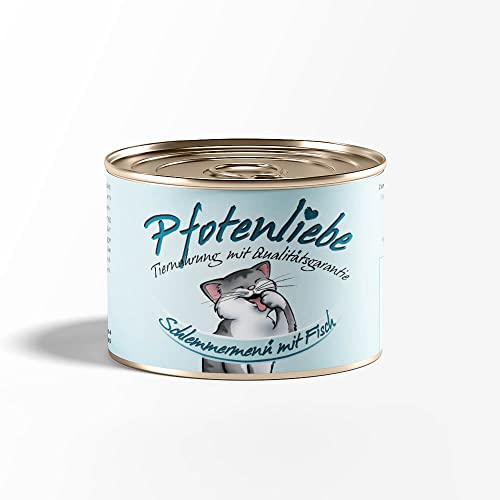 Pfotenliebe Bio-Katzenfutter, Schnupperpaket mit verschiedenen Sorten, ausgezeichnete Bio Qualität seit 2007, 6x200g
