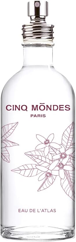 Eau De L'Atlas Fresh Aromatic Mist 3.4 floz. - Orange Blossom Body Spray - Mist For Home, Linens And Pillows - Citrus Fragrance With Cedar And Basil Notes