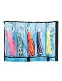 BLUEWING 6in Big Game Trolling Lure 5pcs Deep Sea Fishing Lures with Stainless Steel Hook and 395lbs Fishing Line for Wahoo Tuna Marlin Mahi Mahi