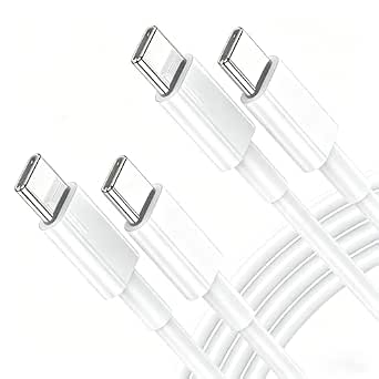 Ofuca USB C to USB C Charger Cable, 60W 2PACK1.8M Type C Charger Fast Charging USBC Cable Compatible with iPhone 17 16 15 Pro, Samsung S24/S23, iPad Pro/Air, MacBook Pro 2020