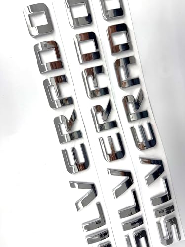 Image of 3PCS Badge Emblems for Silverado 2007-2020 for Silverado, Sierra, and Canyon - Fits 1500, 2500HD, and 3500HD Models (Chrome Silver)