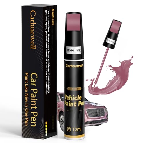 Image of Pink Touch Up Paint for Cars, Car Scratch Repair Pen, Car Paint Touch Up Pen Auto Scratches Remover Easy to Use and Quick Fix(Rose Pink)