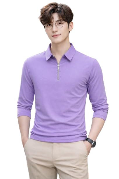 jugular Men's Solid Polyester Blend Polo T-Shirt with Collar, Full Sleeves, Regular Fit, Casual Tshirt-picture-17