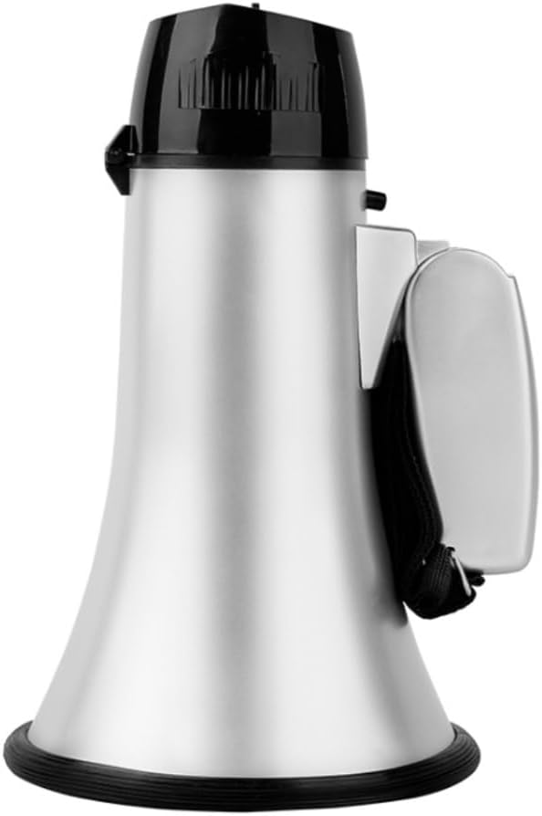 Cheerleading Megaphone Speaker Handheld Megaphone Bullhorn Speaker with Built-in Siren Bullhorn Voice Recorder Clear Voice Speaker Safety Drills Bullhorn