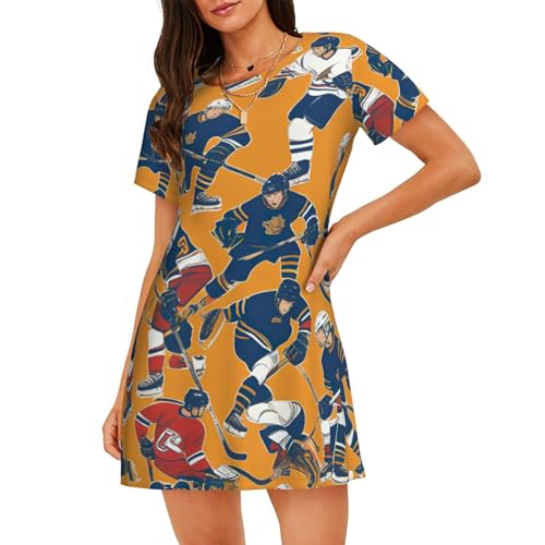 Chemise de nuit légère hockey pour des soirées cocooning confortables