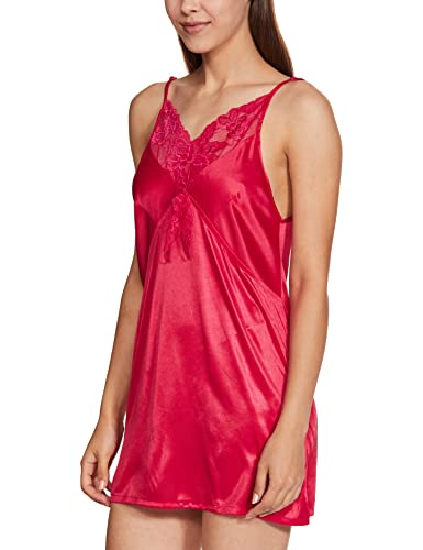 Clovia Women's Synthetic Floor Length Sleepwear Nighty (Ns0299P14_Hot Pink_Large) - Image 3