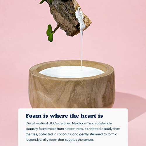 Bearaby Hand-Crafted Knot Pillow Ball - Relieve Stress with Oeko-TEX Certified Organic and Gently Weighted Material - Handcrafted from Natural Rubber Foam (Asteroid Grey, Large)