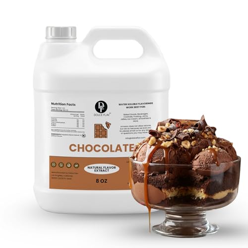 Image of Dolce Flav Natural Chocolate Flavoring Concentrate | Water Soluble | 8 Fl Oz