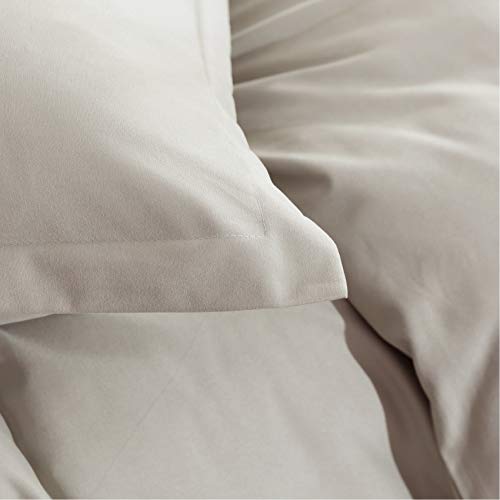Uhsupris Khaki Duvet Covers King Size 3Pcs Solid Color Bedding Set With Zipper&Corner Ties (No Comforter) #TOP3