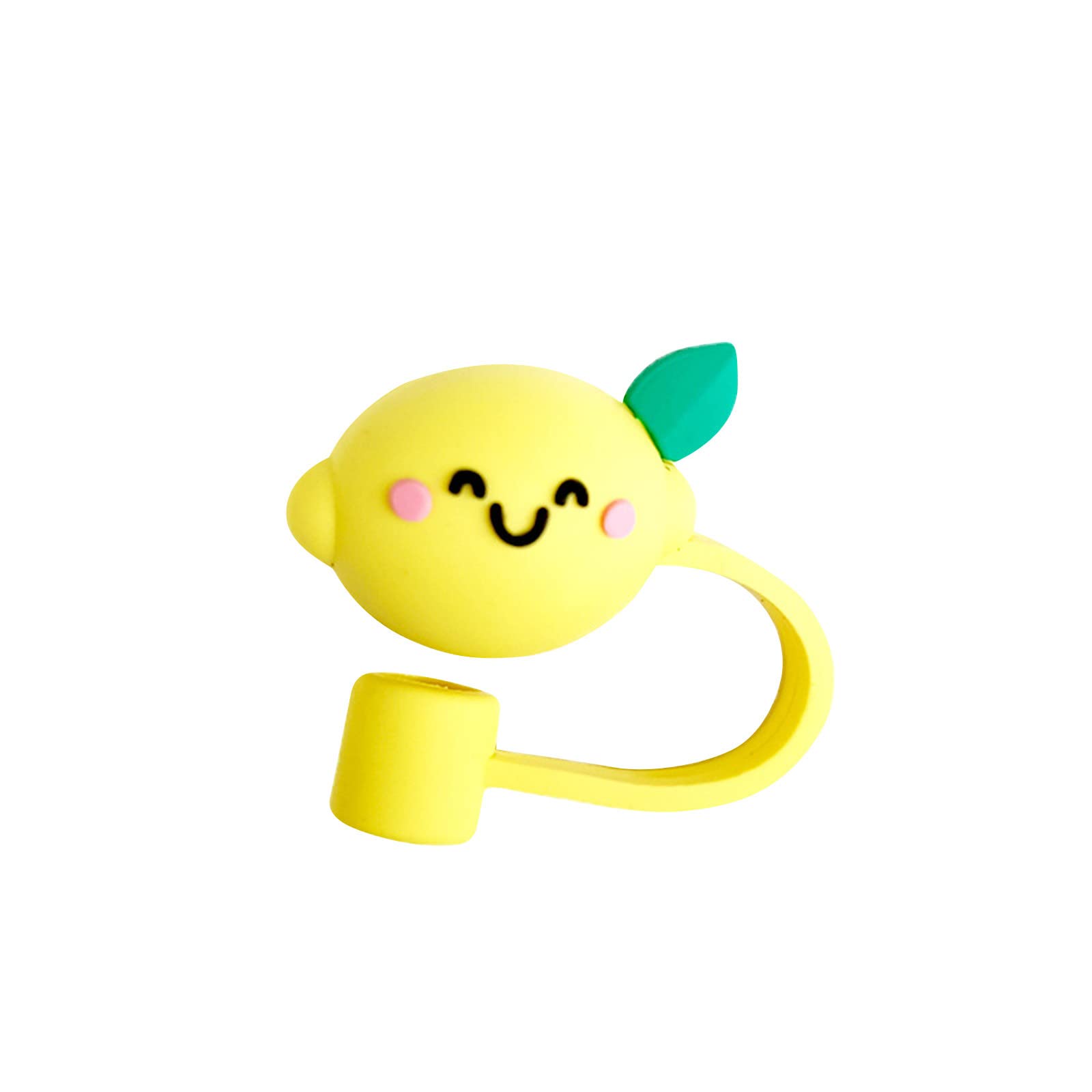 1Pcs Straw Cover Cap Reusable Silicone Straw Toppers Adorable Dust-Proof Drinking Straw Tips Lids for 6-8 mm Cute Straws Plugs