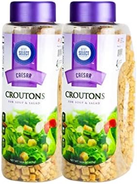 Best Select Caesar Croutons - 2 Pack - 15 oz. Each - Kosher - Non Dairy