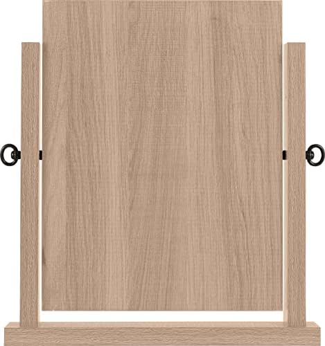 Seconique Lisbon Dressing Table Mirror - Light Oak Effect Veneer