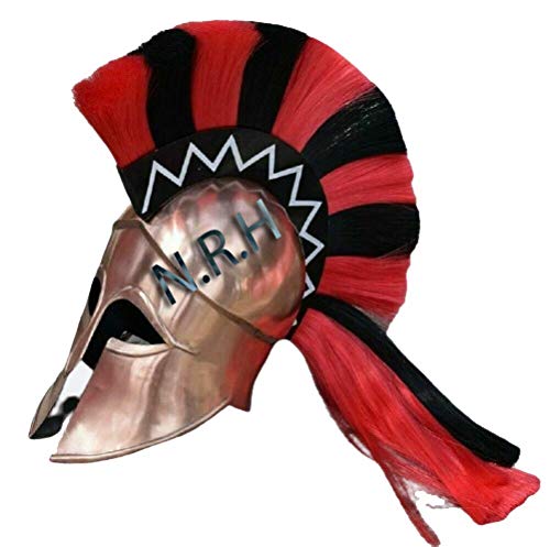 Spartaner Helm Griechisch Korinthisch – Aus 18 Gauge Stahl – Mit Ständer & Lederfutter – Für Kostüm & Deko
