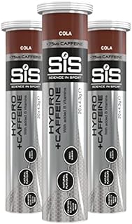 Science in Sport | SiS Go Hydro | Zero Sugar, 7 Calories | Effervescent Electrolyte Tablets for Improved Hydration, Recovery & Performance | Triple Pack (3 x 20 Tabs) | Cola + 75mg Caffeine