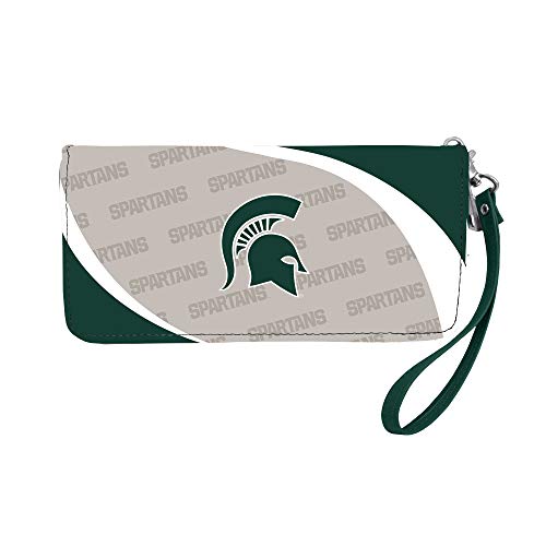Portefeuille avec fermeture éclair NCAA de style universitaire vintage