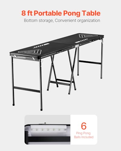 Vevor8footportablepongtablefoldingtailgatetablecupholesdryerasemarkersandcarryinghandlesadjustableheightlightweighttableforofficetailgatepartycamping Urban Country Home Decor Vevor 8 foot portable pong table folding tailgate table cup holes dry erase markers and carrying handles adjustable height lightweight table for office tailgate party camping urban country home decor