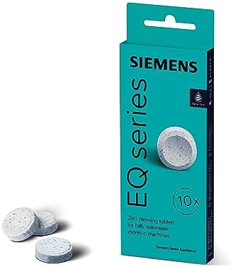 Siemens TZ80001A temizleme tabletleri, 10 adet, kahve yağı kalıntılarını ideal şekilde giderir, orijinal aksesuar, EQ serisi tam otomatik kahve makineleri ve ankastre tam otomatik makineler için - Görsel 1