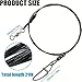 Violiica Steel Fishing Leader Wire 125lb Heavy Duty Stainless Steel 1x7 Nylon Coated with Swivel and Snap for Saltwater or Freshwater Fishing, 21in